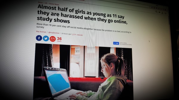 Almost half of girls as young as 11 say they are harassed when they go online