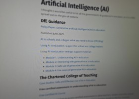 DfE  Guidance Artificial Intelligence (AI) 