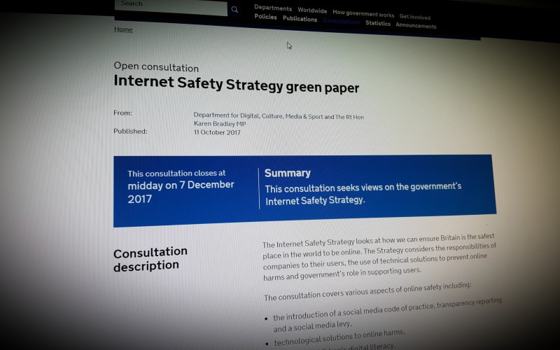 Internet Safety Strategy Green Paper
