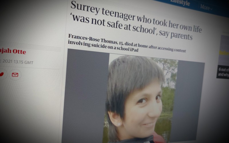Surrey teenager who took her own life ‘was not safe at school’, say parents