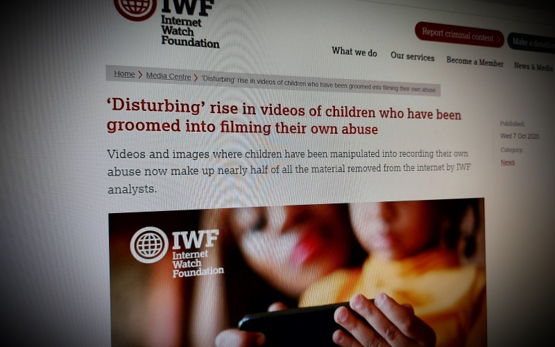 ‘Disturbing’ rise in videos of children who have been groomed into filming their own abuse