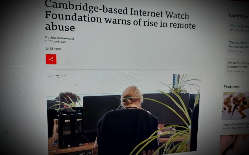 Internet Watch Foundation warns of rise in remote abuse