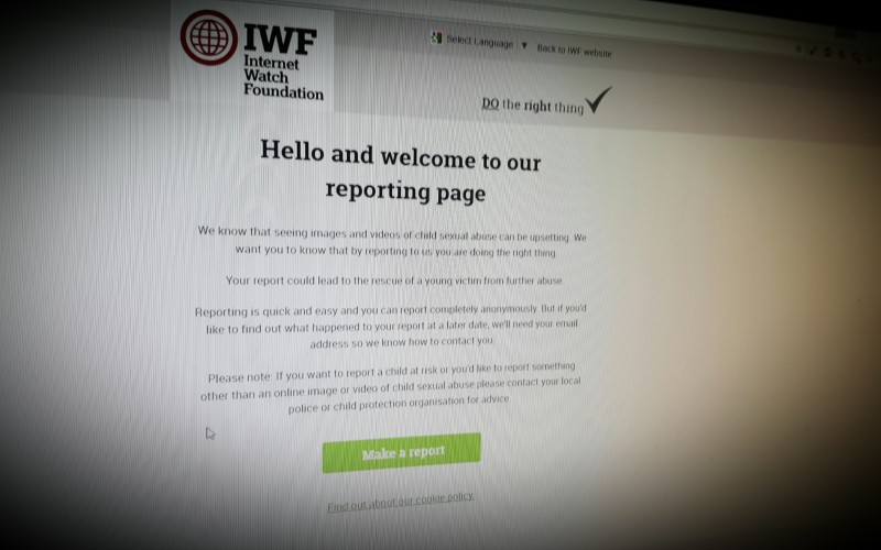 IWF Reporting page