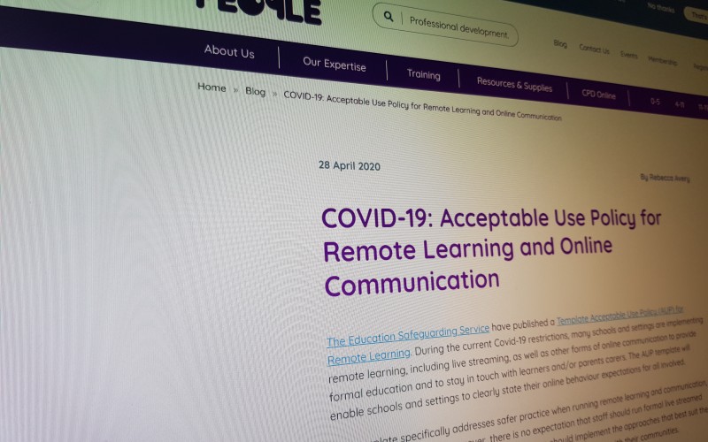 COVID-19: Acceptable Use Policy for Remote Learning and Online Communication