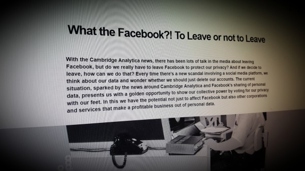 What the Facebook? To Leave or not to Leave
