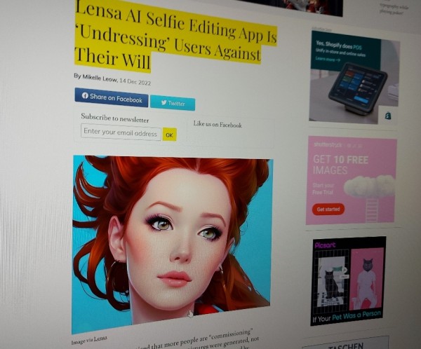 Lensa AI Selfie Editing App Is ‘Undressing’ Users Against Their Will