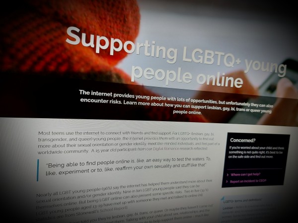 Supporting LGBTQ+ young people online