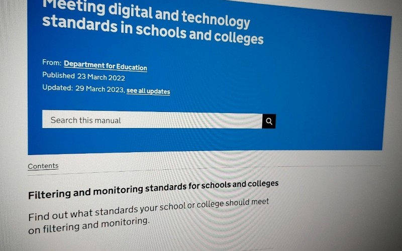 Meeting digital and technology standards in schools and colleges