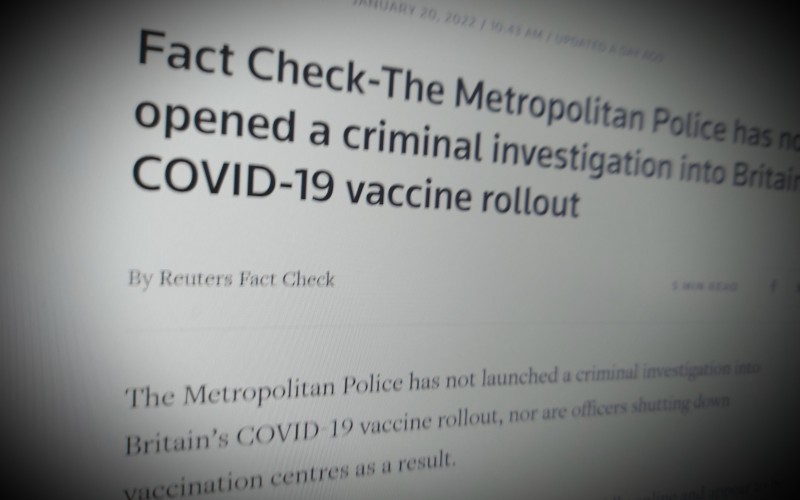 Fact Check-The Metropolitan Police has not opened a criminal investigation into Britain’s COVID-19 vaccine rollout