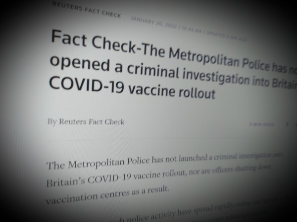 Fact Check-The Metropolitan Police has not opened a criminal investigation into Britain’s COVID-19 vaccine rollout