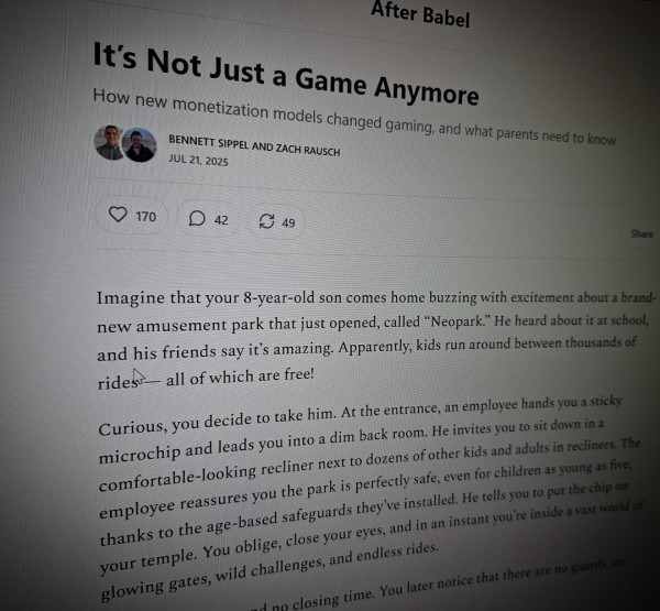 It’s Not Just a Game Anymore