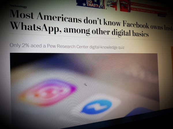 Most Americans don’t know Facebook owns Instagram and WhatsApp, among other digital basics