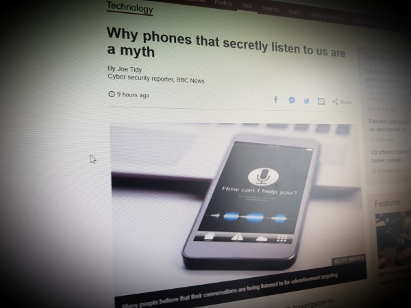 Why phones that secretly listen to us are a myth