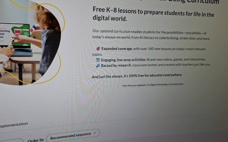 Common Sense Digital Literacy & Well-Being Curriculum
