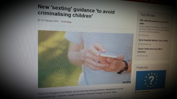 New 'sexting' guidance 'to avoid criminalising children'