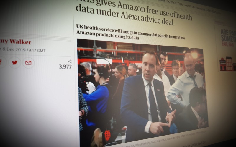 NHS gives Amazon free use of health data under Alexa advice deal