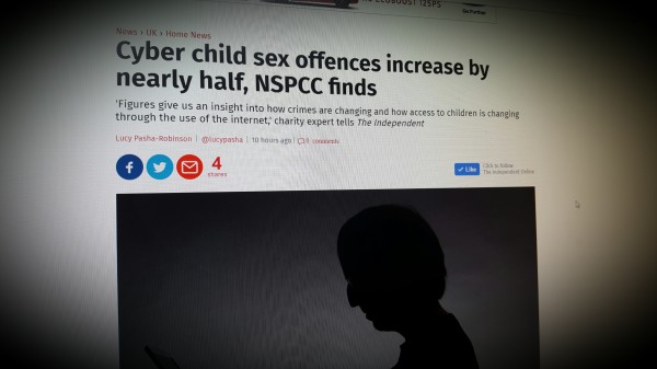 Cyber child sex offences increase by nearly half, NSPCC finds