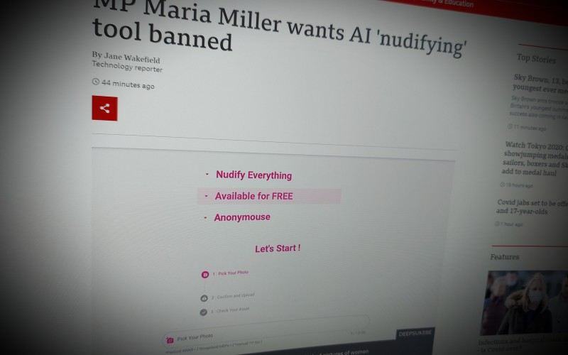 MP wants AI 'nudifying' tool banned