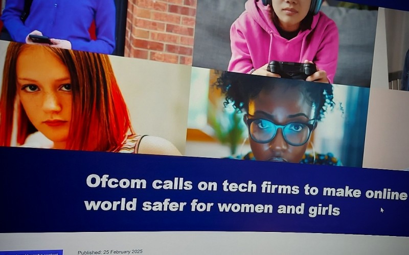 Ofcom calls on tech firms to make online world safer for women and girls