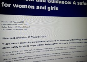 Ofcom Statement and Guidance: A safer life online for women and girls