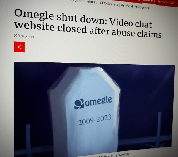 Omegle shut down Video chat website closed after abuse claims Simfin