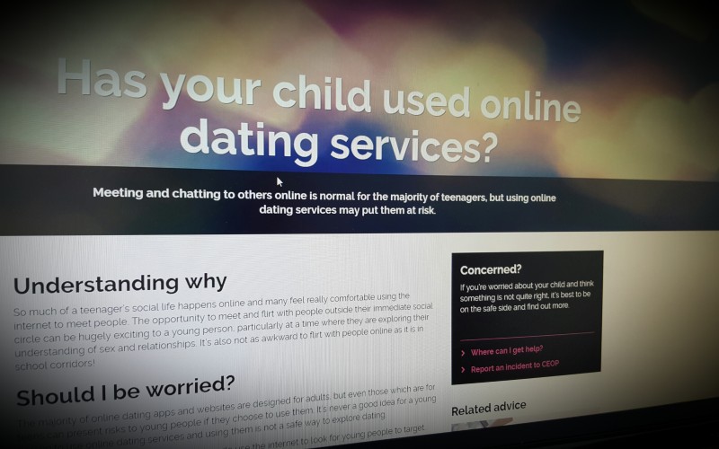 Has your child used online dating services?