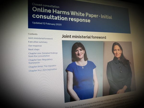 Online Harms White Paper - Initial consultation response