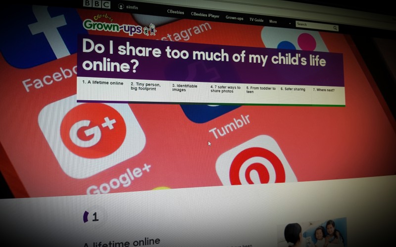 Do I share too much of my child's life online?