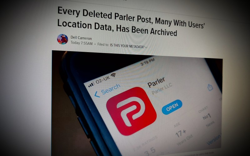 Every Deleted Parler Post, Many With Users' Location Data, Has Been Archived