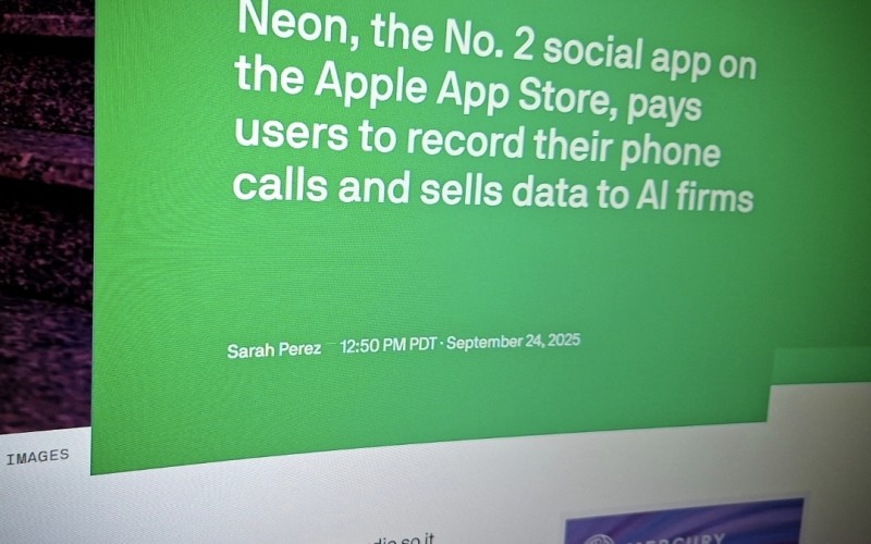 Neon, the No. 2 social app on the Apple App Store, pays users to record their phone calls and sells data to AI firms