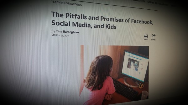 The Pitfalls and Promises of Facebook, Social Media, and Kids