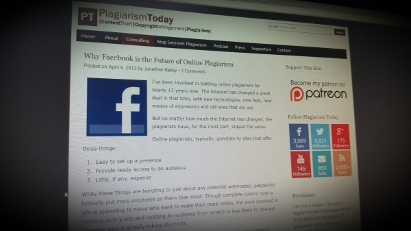 Why Facebook is the Future of Online Plagiarism