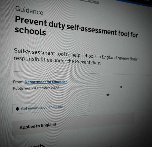Prevent duty self-assessment tool for schools