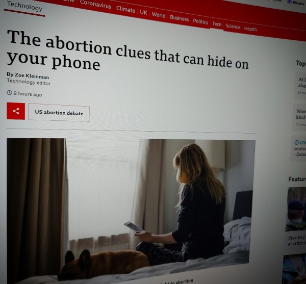 The abortion clues that can hide on your phone