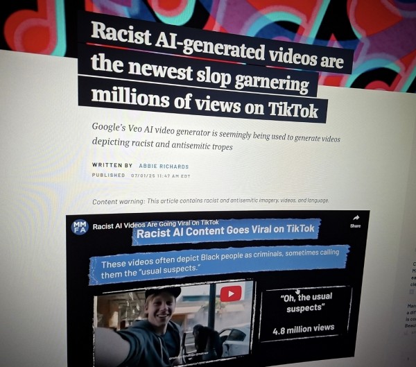 Racist AI-generated videos are the newest slop garnering millions of views on TikTok