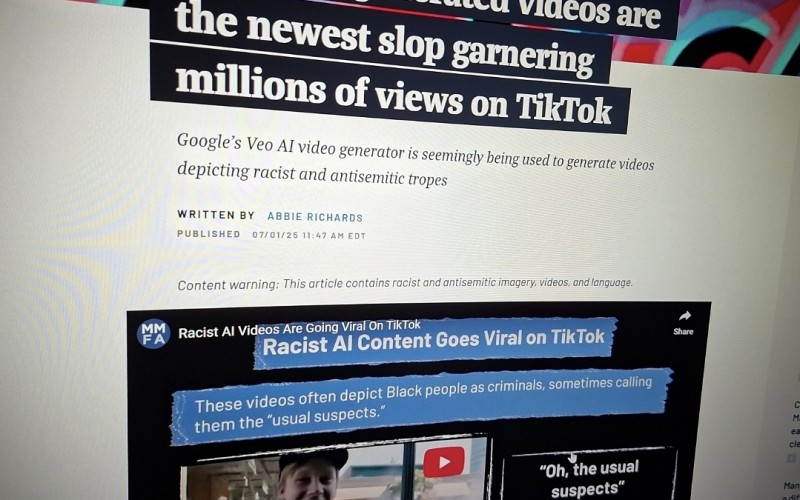 Racist AI-generated videos are the newest slop garnering millions of views on TikTok