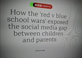 How the 'red v blue school wars' exposed the social media gap between children and parents