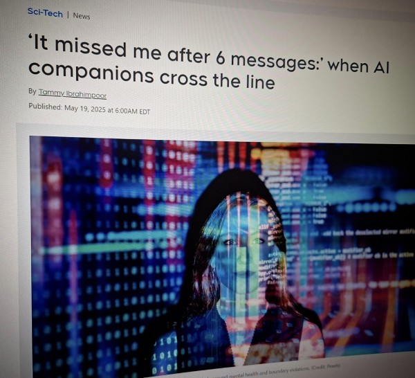 ‘It missed me after 6 messages:’ when AI companions cross the line