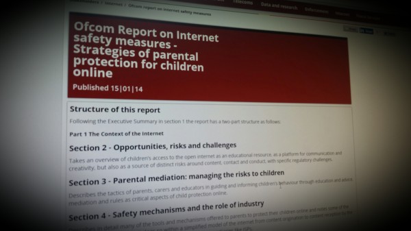 Ofcom Report on Internet safety measures - Strategies of parental protection for children online