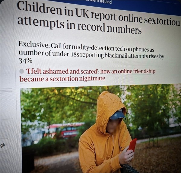 Children in UK report online sextortion attempts in record numbers