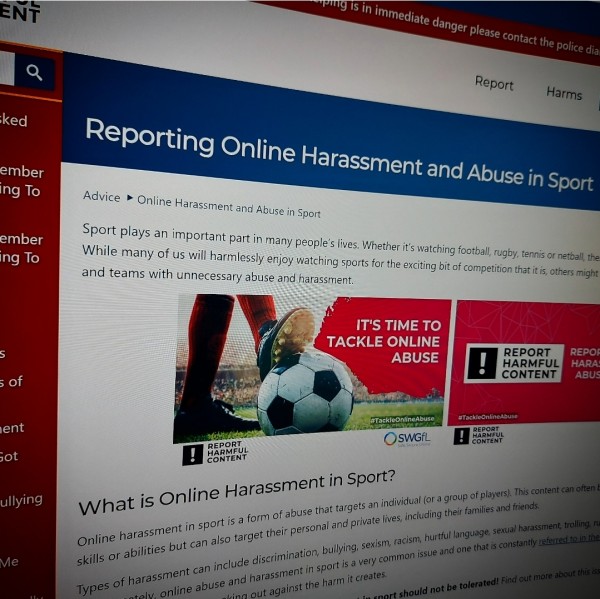 Reporting Online Harassment and Abuse in Sport 