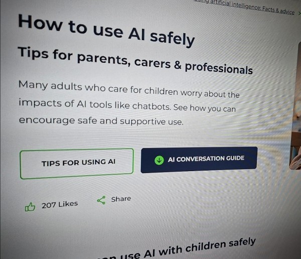How to use AI safely Tips for parents, carers & professionals