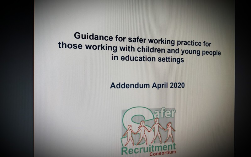 Guidance for safer working practice for those working with children and young people in education settings April 2020