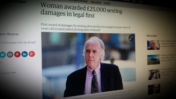 Woman awarded £25,000 sexting damages in legal first