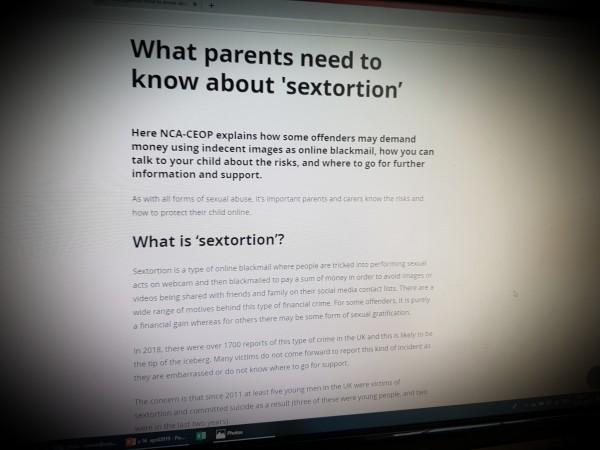 What parents need to know about 'sextortion’
