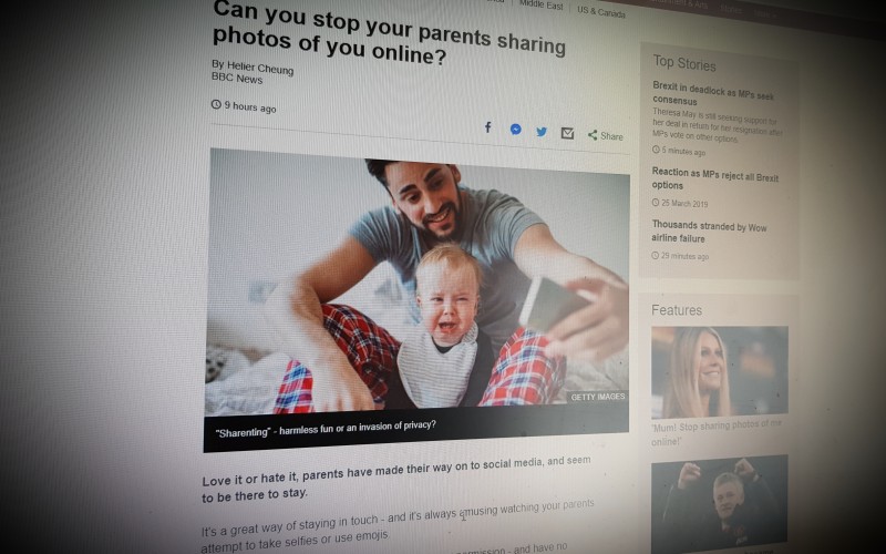 Can you stop your parents sharing photos of you online?