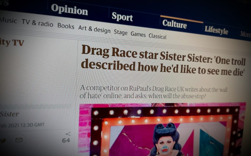 Drag Race star Sister Sister: 'One troll described how he'd like to see me die'