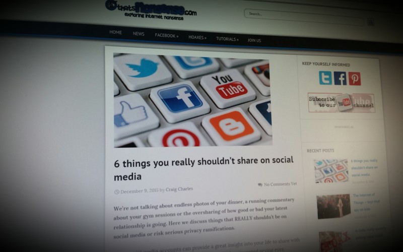 6 things you really shouldn’t share on social media