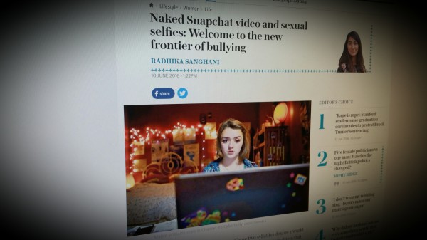Naked Snapchat video and sexual selfies: Welcome to the new frontier of bullying 