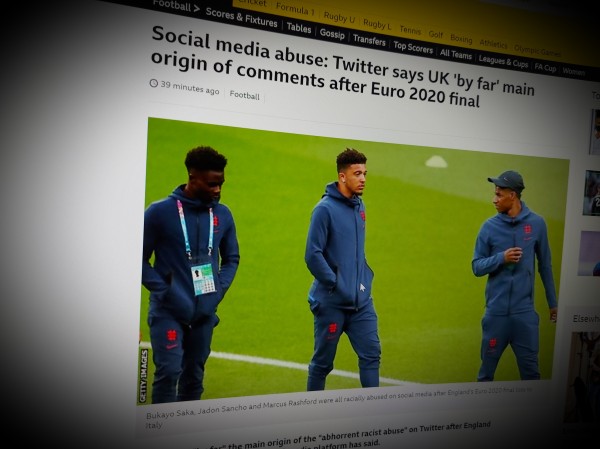 Twitter says UK 'by far' main origin of comments after Euro 2020 final